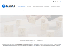 Tablet Screenshot of nases.com.co